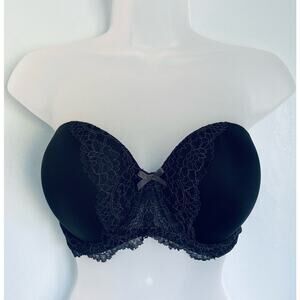 Victoria's Secret Strapless Bra Black 36D Dream Angels